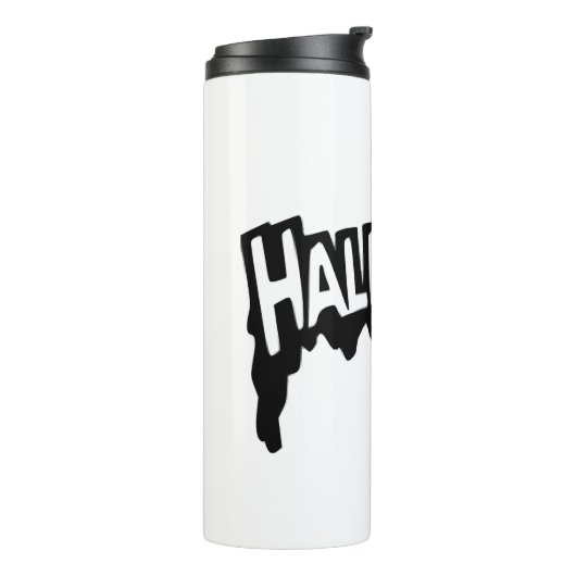 Black Halloween Thermosbeker (Gedraaid links)