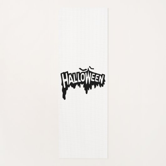 Black Halloween Yogamat (Voorkant)