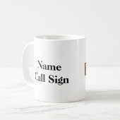 Black Ham Crazy Ham Shack Mug Koffiemok (Voorkant links)