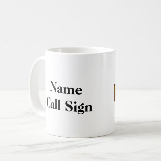 Black Ham Crazy Ham Shack Mug Koffiemok (Voorkant links)