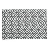 Black Hand Drawn Chevron Pattern Kussensloop (Voorkant-Rechts)