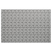 Black Hand Drawn Chevron Pattern Stof (Fat Quarter)