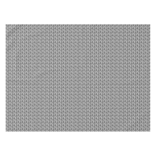 Black Hand Drawn Chevron Pattern Tafelkleed (Voorkant (Horizontaal))