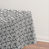 Black Hand Drawn Chevron Pattern Tafelkleed (Voorbeeld)