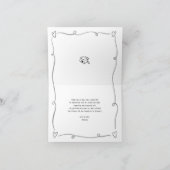 Black Hand Drawn Doodle Style Graduation White Fun Bedankkaart (Binnen)