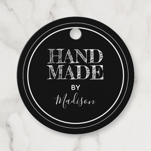 Black | Handgemaakt door Product Label (Voorkant)
