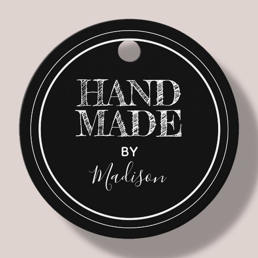 Black | Handgemaakt door Product Label