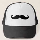Black Handlebar Mustache/Mustache Trucker Pet (Voorkant)
