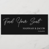 Black Hangende Zitting Grafiek Welkom Header (Achterkant)