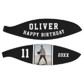 Black Happy Birthday-foto Basketbal (Panelen)