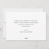 Black Happy Halloween borstel belettering foto Feestdagenkaart (Achterkant)