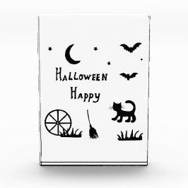 Black Happy Halloween horror spooky Fotoblokken