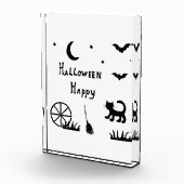 Black Happy Halloween horror spooky Fotoblokken (Rechts)