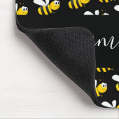 Black happy hommels leuke humor-monogram muismat (Hoek)