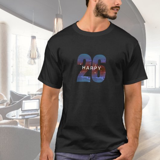 Black Happy Nieuwjaar T-shirt