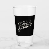 Black Happy Vaderdag Glas (Voorkant)