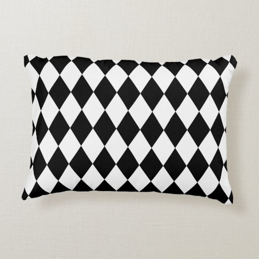 Black Harlequin Accent Kussen (Achterkant)