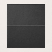 Black Harlequin Checkered Folded Place Cards Kaart (Binnenkant ongevouwen)