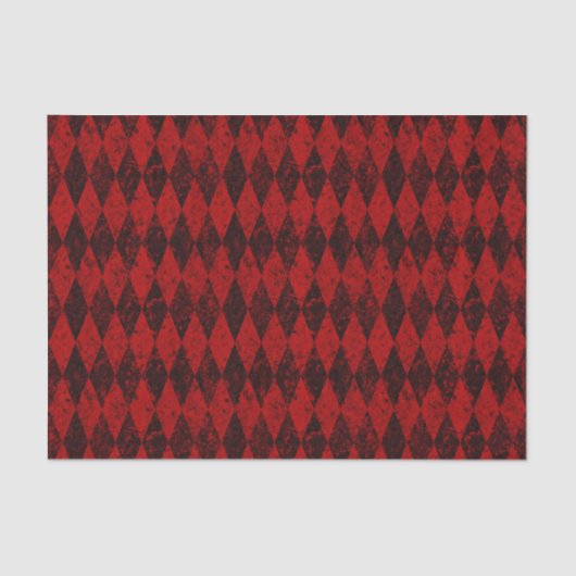 Black Harlequin Diamond Argyle, versteld Tissuepapier (Voorkant)