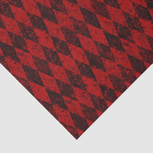 Black Harlequin Diamond Argyle, versteld Tissuepapier (Detail)