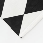 Black Harlequin Fleece Deken (Hoek)