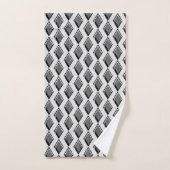 Black Harlequin Pattern Modern Elegance Bad Handdoek (Handdoek)