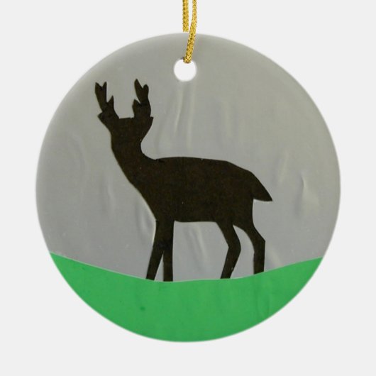Black Hart-versiering Keramisch Ornament (Voorkant)