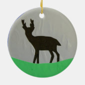 Black Hart-versiering Keramisch Ornament (Achterkant)