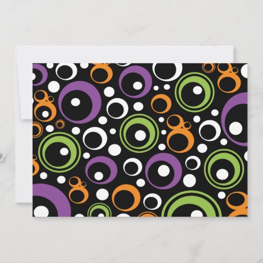 Black Haunting Halloween Verjaardag Kaart (Achterkant)