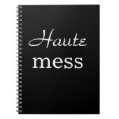 Black Haute Mess Notitieboek (Voorkant)