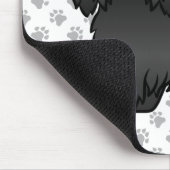 Black Havanese Cute Cartoon Dog Illustratie Muismat (Hoek)