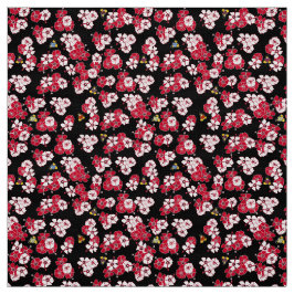 Black Hawaiian Solid Penguins Fabric Stof