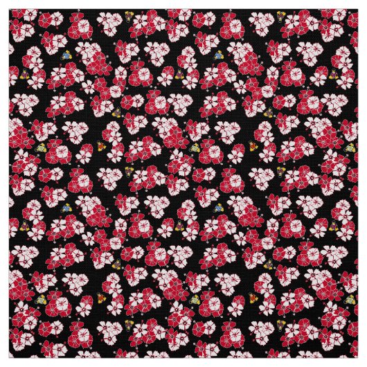 Black Hawaiian Solid Penguins Fabric Stof (Swatch)