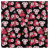 Black Hawaiian Solid Penguins Fabric Stof (Close Up)