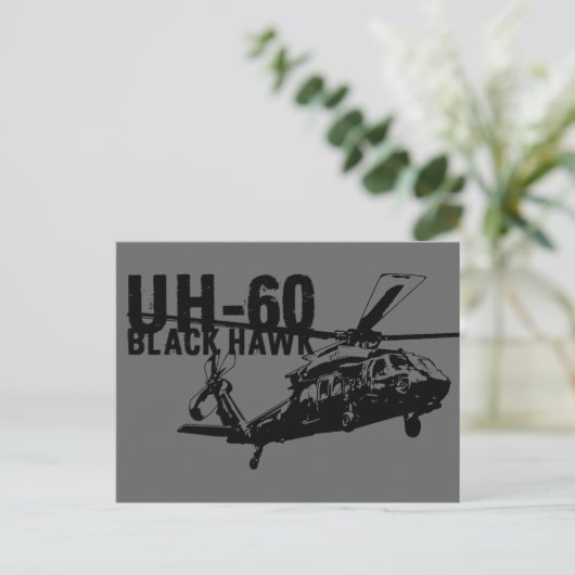 Black Hawk Briefkaart (Staand voorkant)