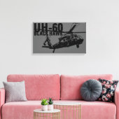 Black Hawk Canvas Afdruk (Insitu (Woonkamer))