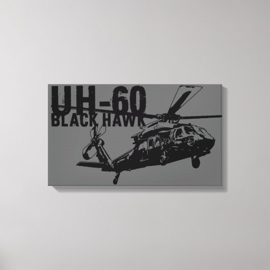 Black Hawk Canvas Afdruk (Voorkant)