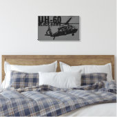 Black Hawk Canvas Afdruk (Insitu (Slaapkamer))