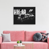 Black Hawk Canvas Afdruk (Insitu (Woonkamer))