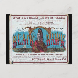 Black Hawk Clipper Zeilen Briefkaart