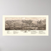 Black Hawk, CO Panoramic Map - 1882 Poster (Voorkant)