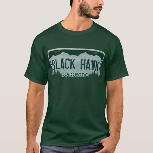 Black Hawk Colorado jongens verlenen bord t-shirt (Voorkant)