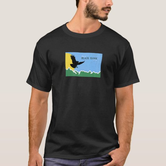 Black Hawk Colorado Vlag T-shirt (Voorkant)