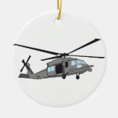 Black Hawk Helikopter Keramisch Ornament (Voorkant)