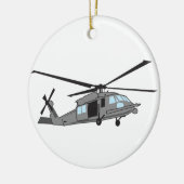Black Hawk Helikopter Keramisch Ornament (Links)