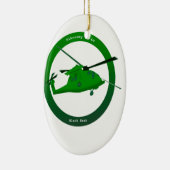 Black Hawk Keramisch Ornament (Rechts)