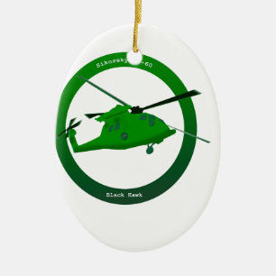Black Hawk Keramisch Ornament