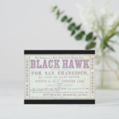 Black Hawk klipper zeilen 1900 Briefkaart (Staand voorkant)