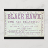 Black Hawk klipper zeilen 1900 Briefkaart (Voorkant)