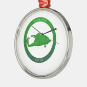 Black Hawk Metalen Ornament (Links)